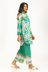 Cross Slub Printed Co-Ord Set IPST-55034