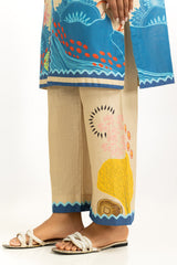 Cross Slub Printed Co-Ord Set IPST-55035