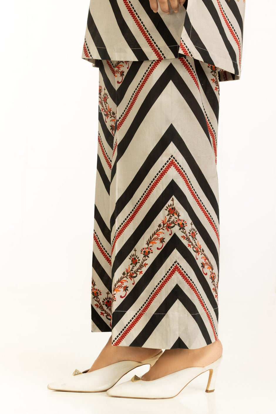 Cross Slub Printed Co-Ord Set