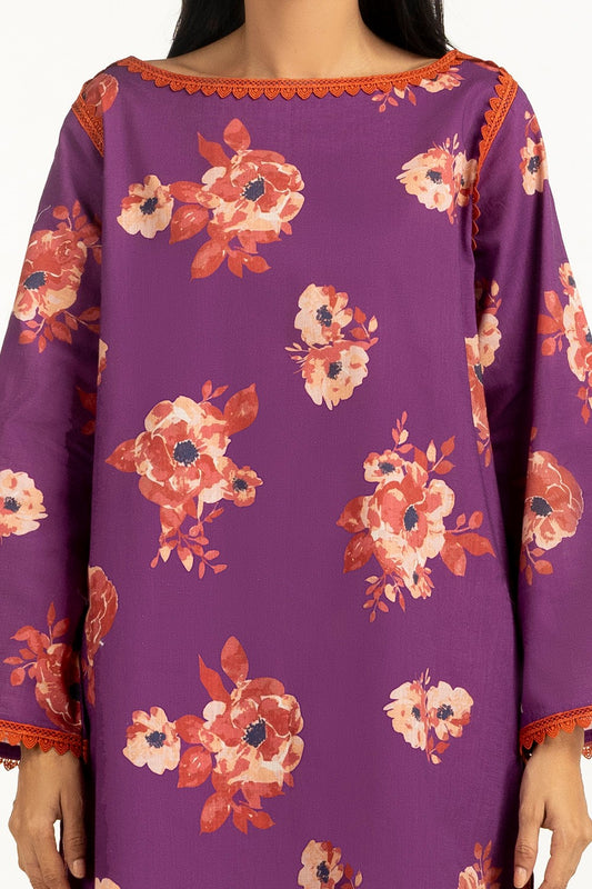 Cross Slub Printed Co-Ord Set IPST-55121