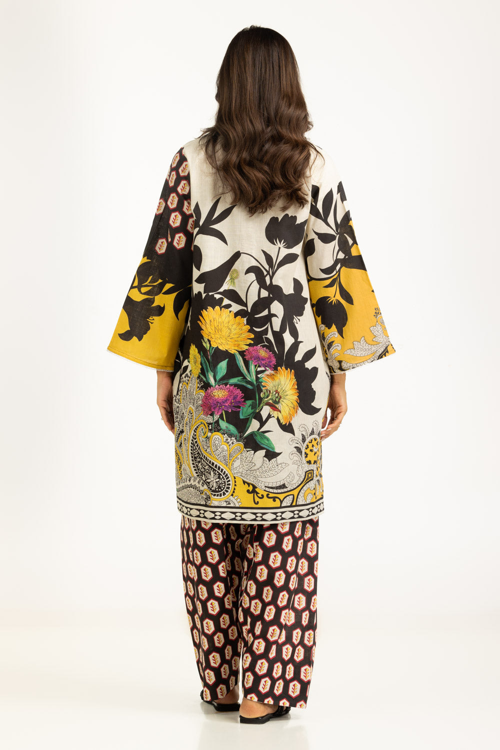 Cross Slub Printed Co-Ord Set IPST-55225