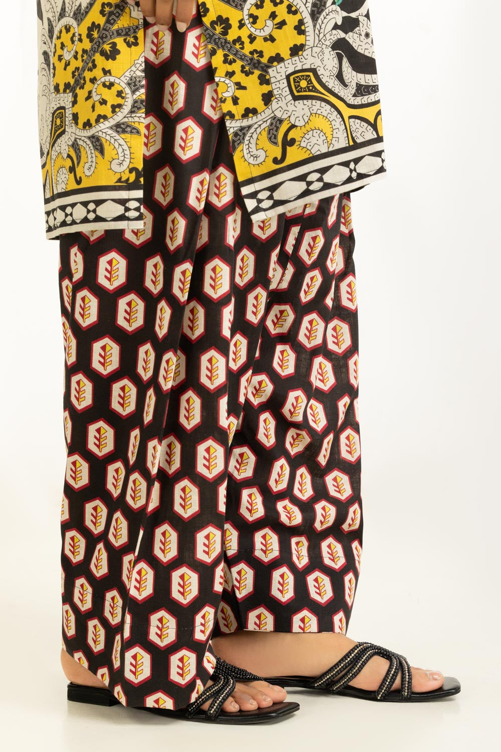 Cross Slub Printed Co-Ord Set IPST-55225