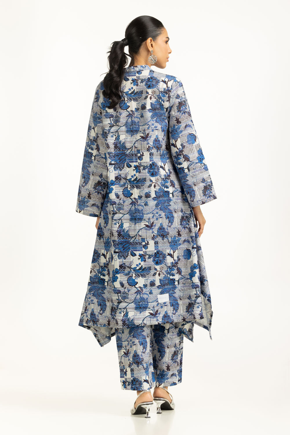 Cross Slub Printed Co-Ord Set IPST-55242