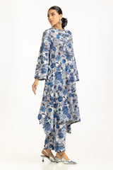 Cross Slub Printed Co-Ord Set IPST-55242