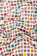 AW25-Cube Single Ply Fleece Throw