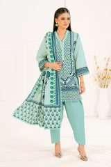 3 Piece Digital Printed Linen Khaddar Suit with Dupatta SC-52005