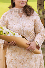 3 Piece Printed Lawn suit with Embroidered Denting Lawn Dupatta