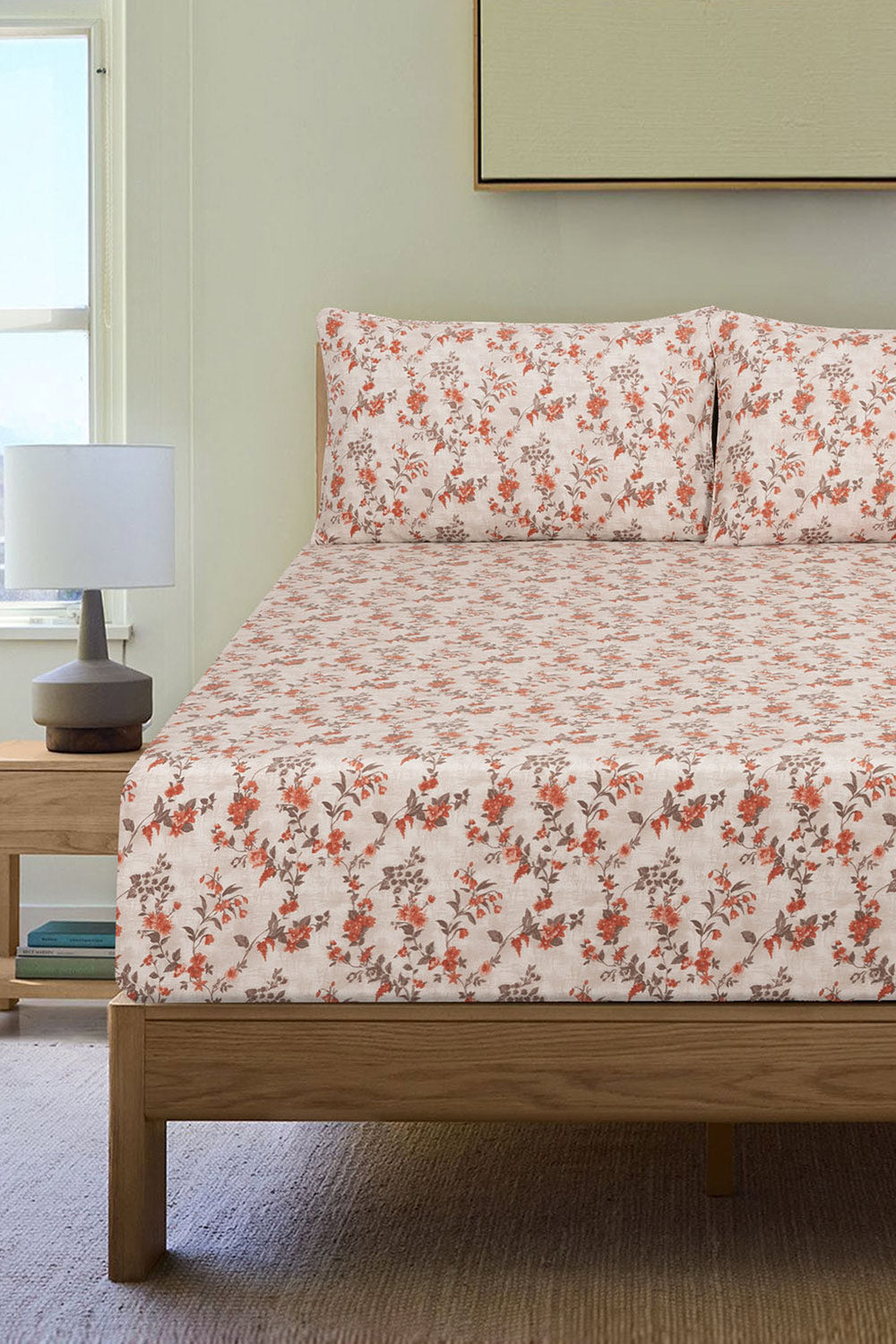 Damask Bloom Fitted Sheet Set