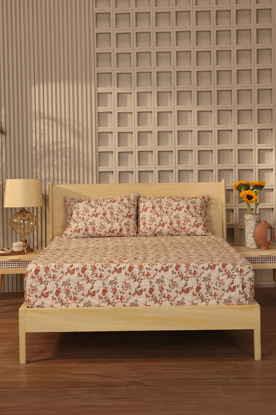 Damask Bloom  Bed Sheet Set