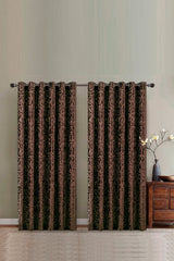 Dark Chocolate Chenille Curtain