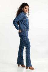 Dark Blue Denim Jeans 224-210-100