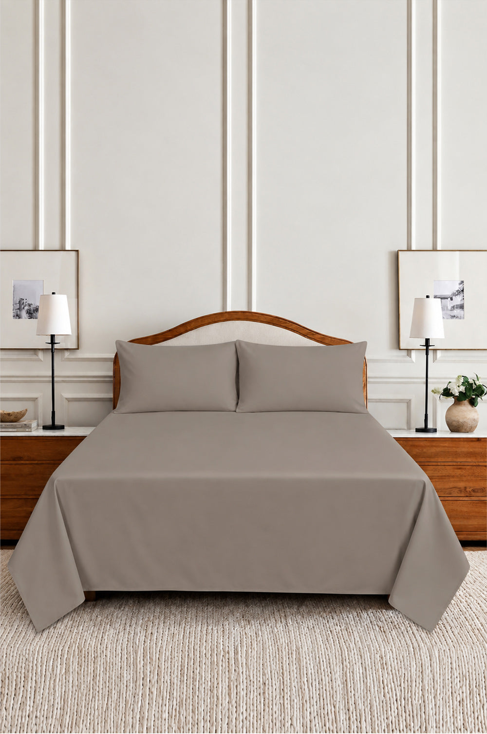 Deep Dove Dyed Sheet Set