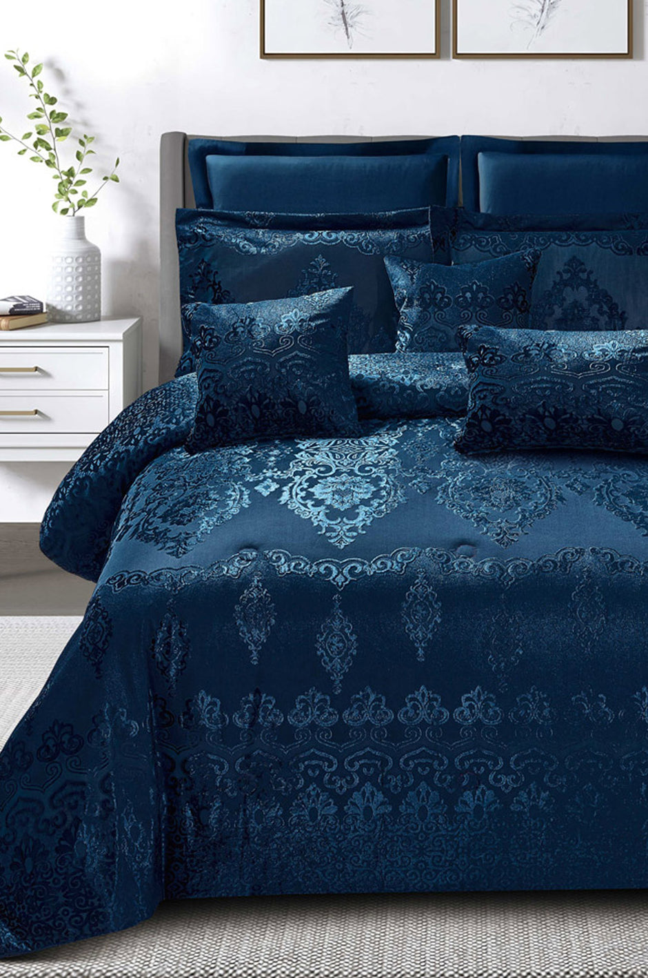 Deep Dive Chenille Comforter Set