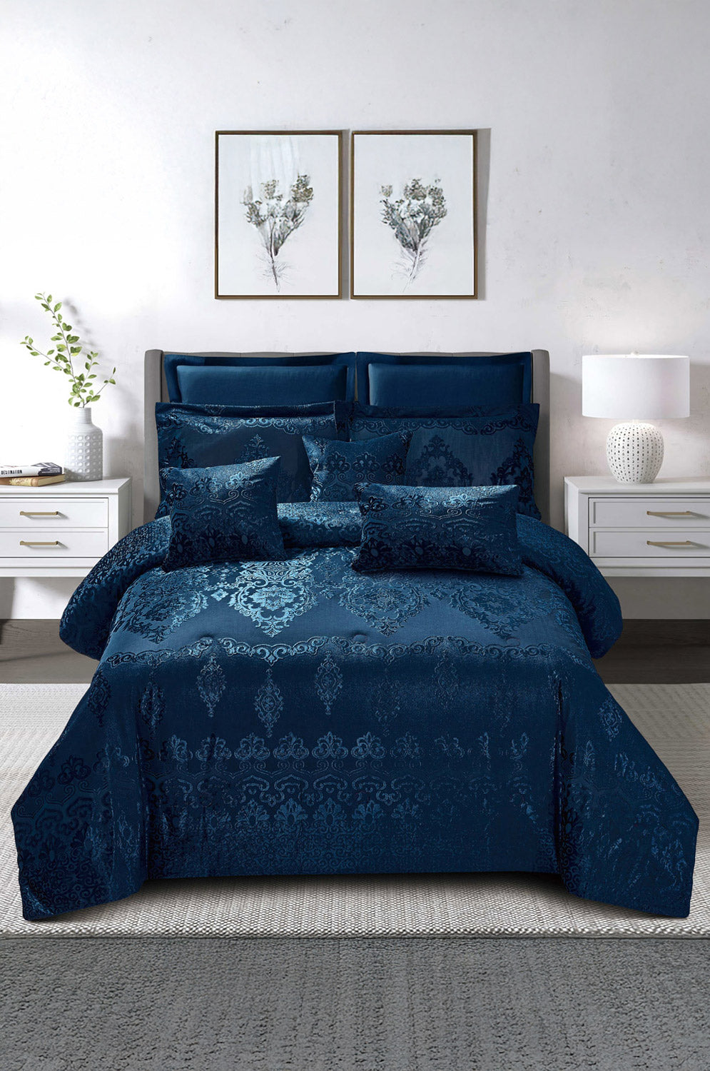 Deep Dive Chenille Comforter Set