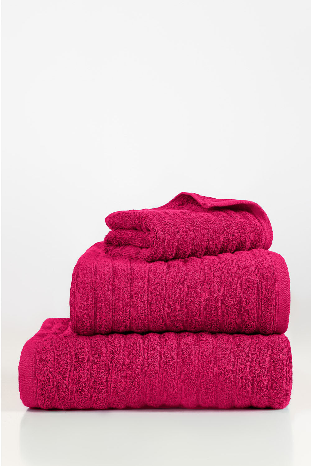 Deep Pink Combed Plain Towel