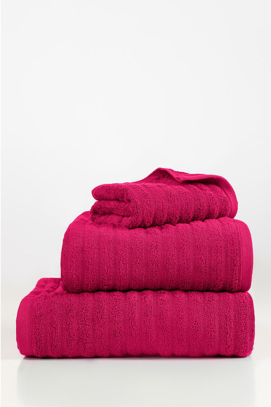 Deep Pink Combed Plain Towel