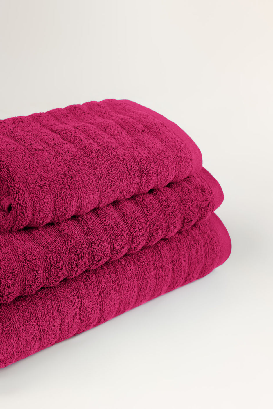 Deep Pink Combed Plain Towel
