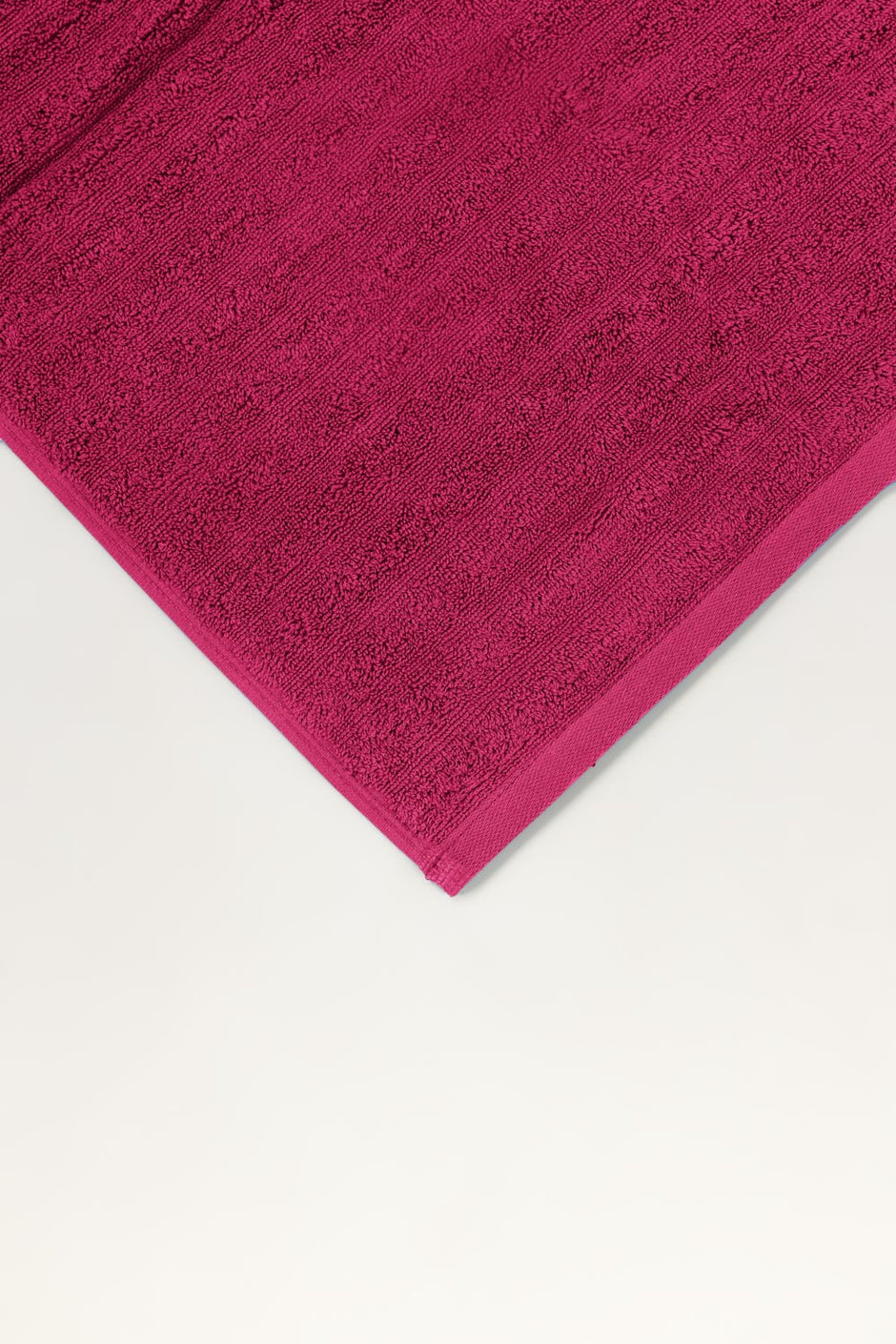 Deep Pink Combed Plain Towel