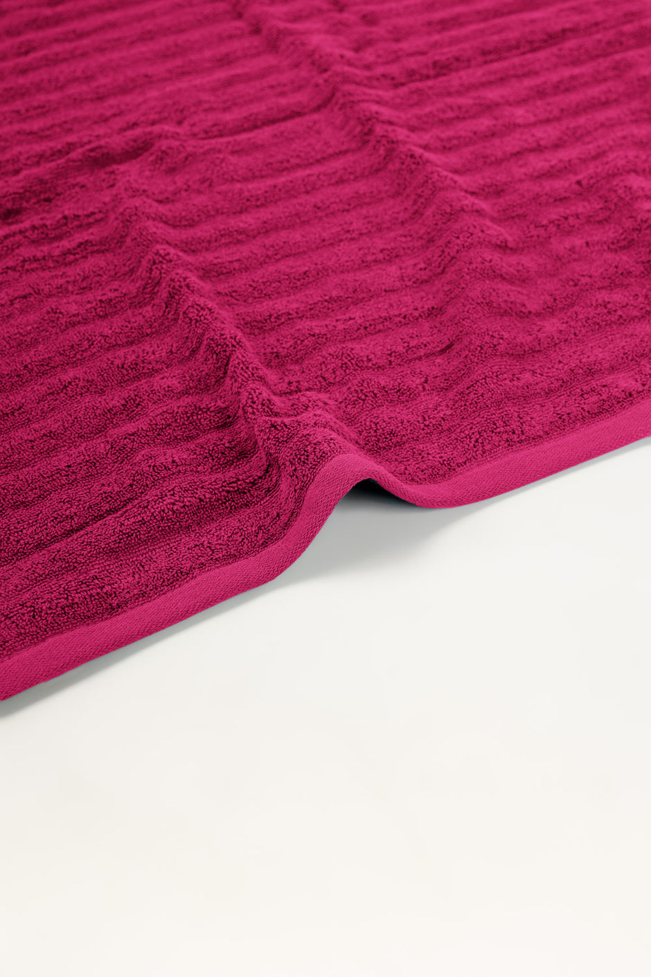 Deep Pink Combed Plain Towel