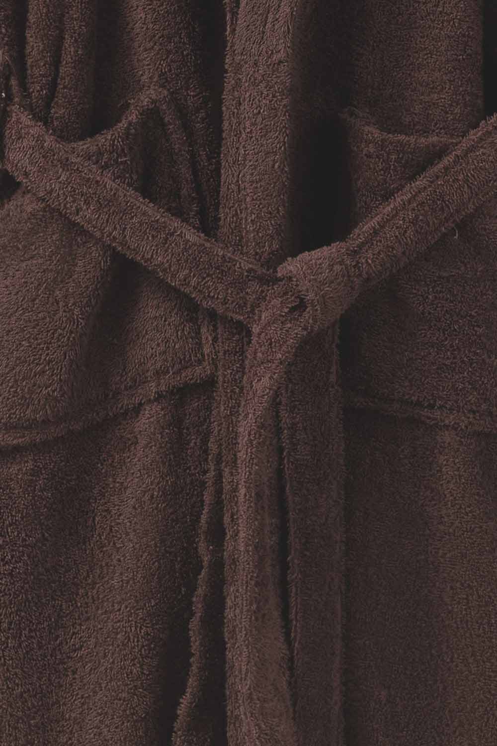 Deep Taupe Combed Bathrobe
