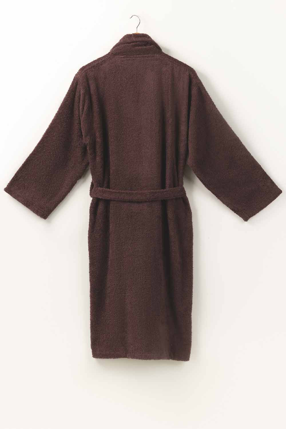 Deep Taupe Combed Bathrobe