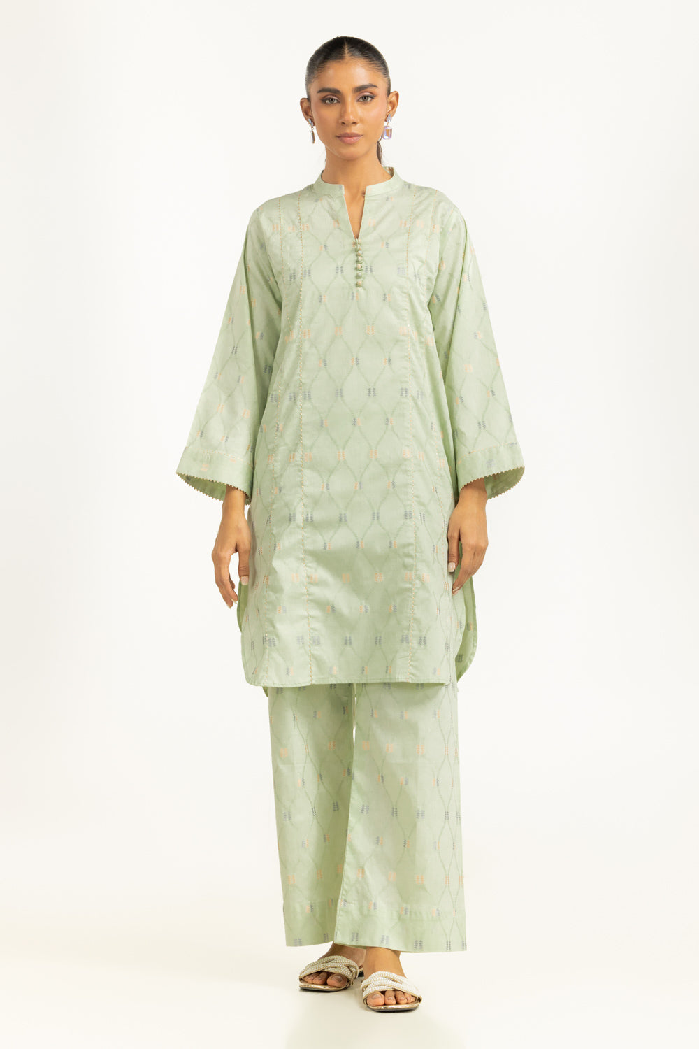 Denier Jacquard Co-Ord Set Ipst-55092-A