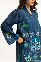 Denier Jacquard Embroidered Co-Ord Set IPST-55090-A