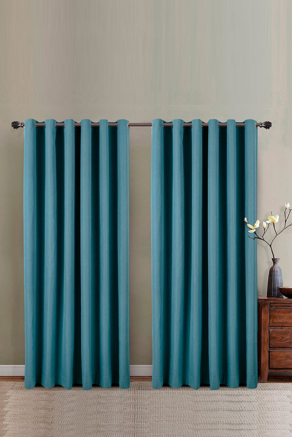 Denim Black Out Curtain