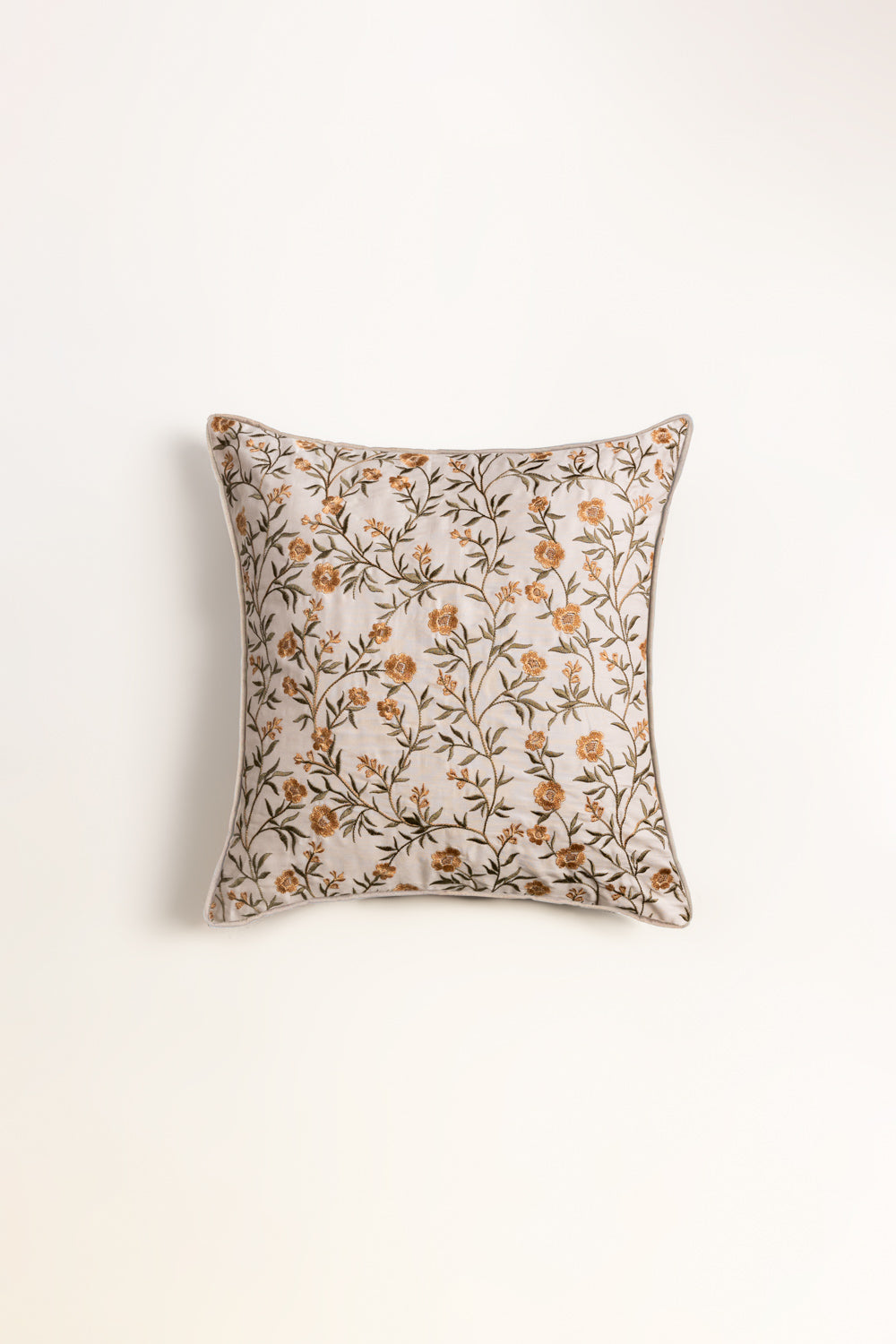 Ditsy Flora Embroidered Square Cushion Cover