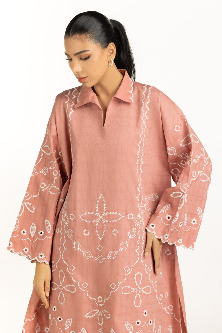 Dobby Embroidered Co-Ord Set