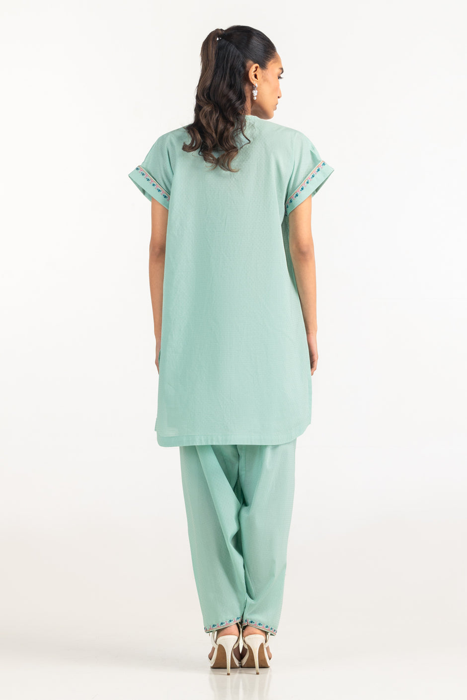 Dobby Embroidered Co-Ord Set