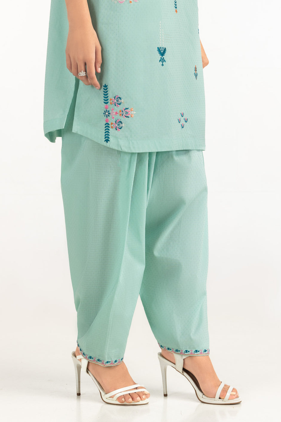 Dobby Embroidered Co-Ord Set