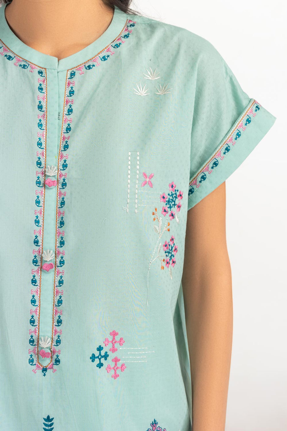 Dobby Embroidered Co-Ord Set