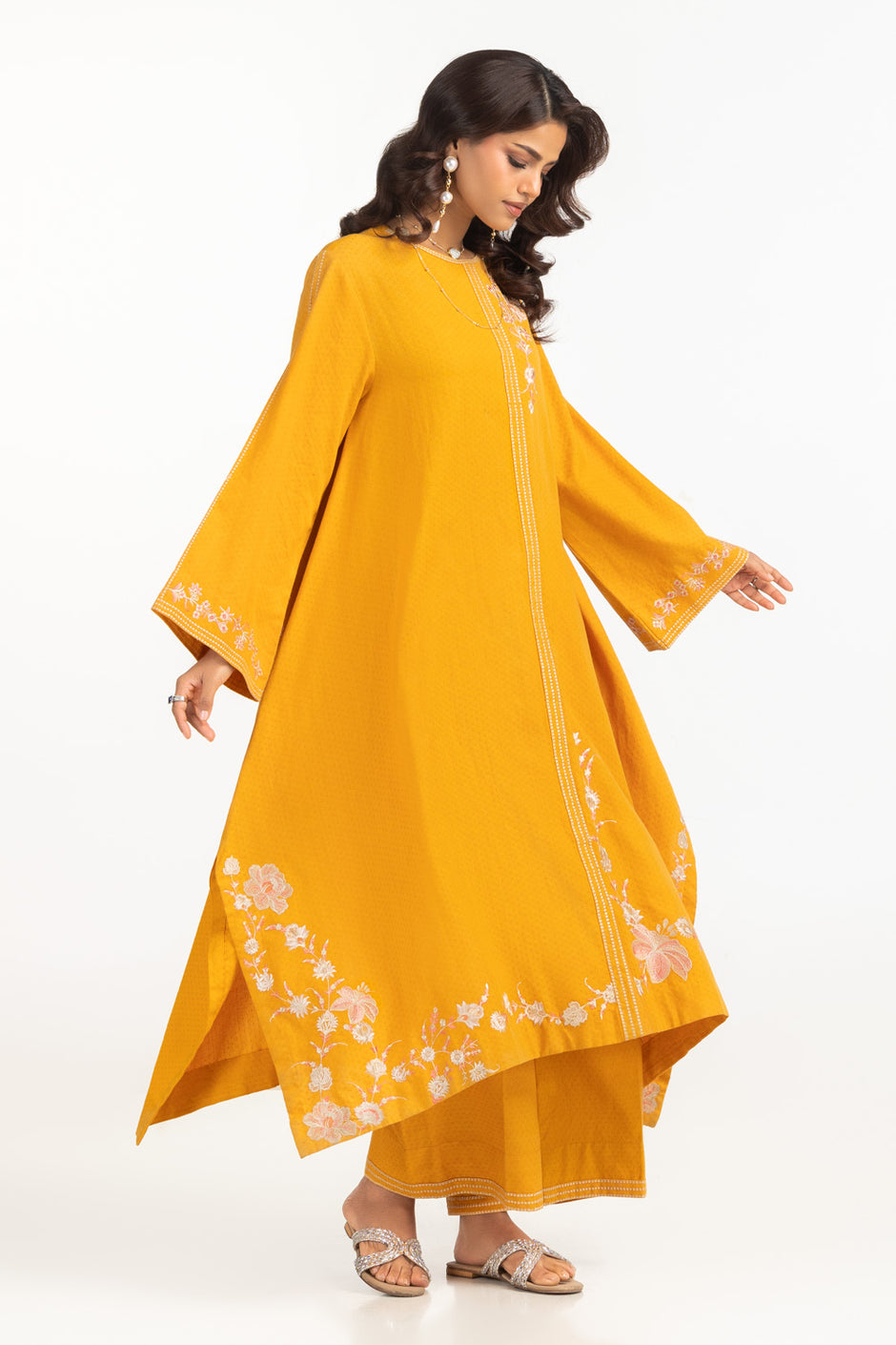 Dobby Embroidered Co-Ord Set