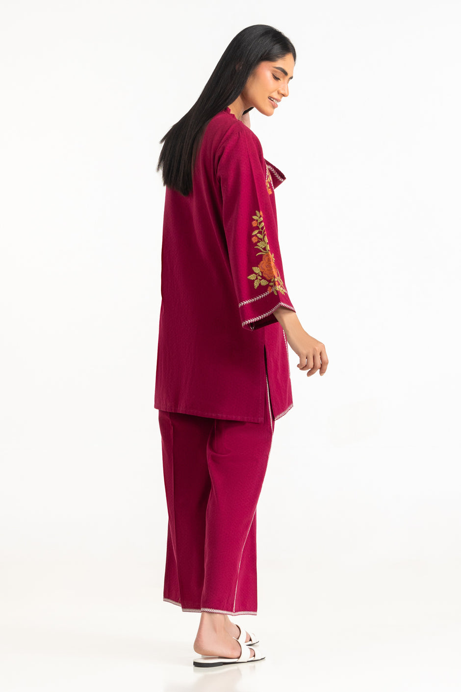Dobby Embroidered Co-Ord Set
