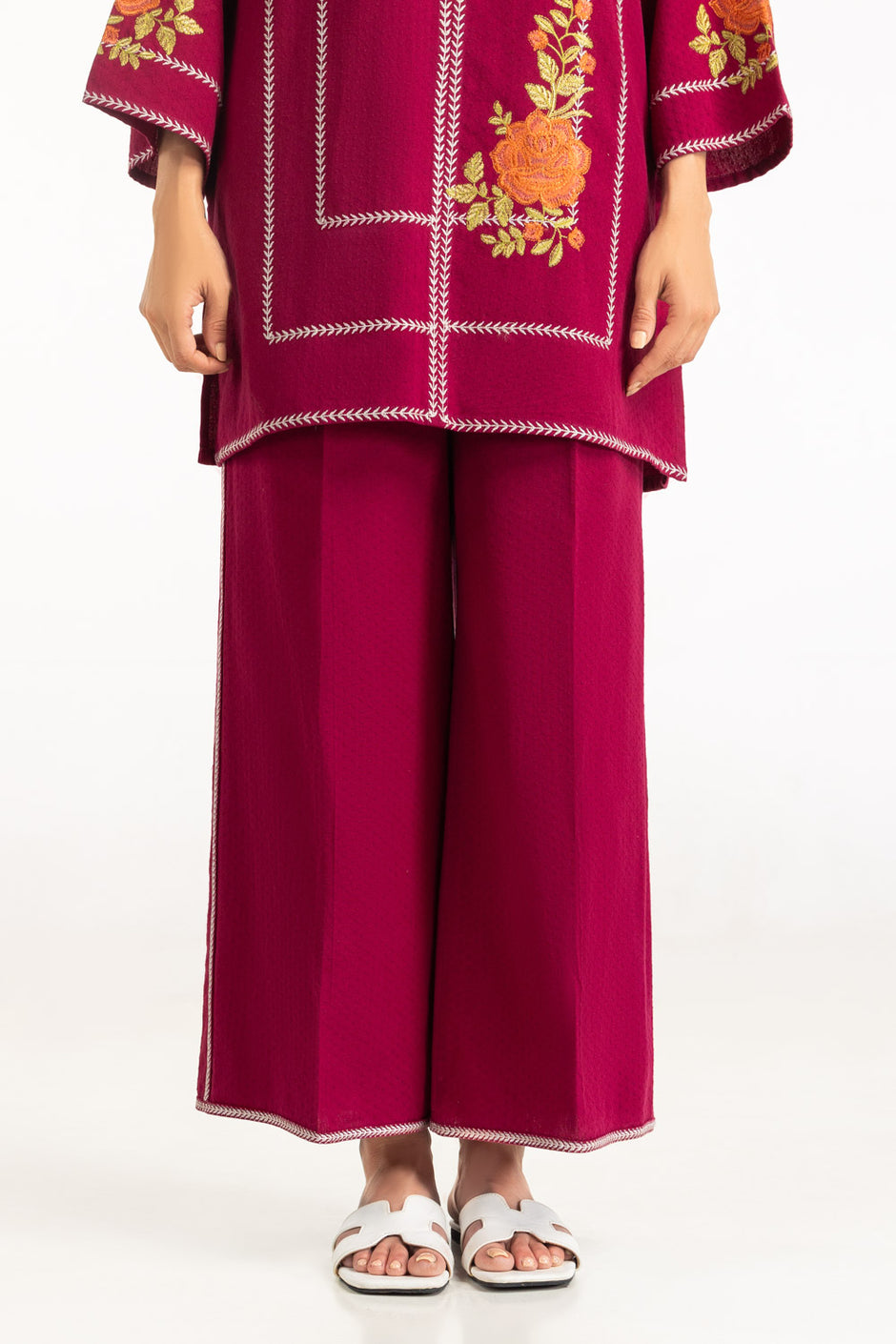 Dobby Embroidered Co-Ord Set