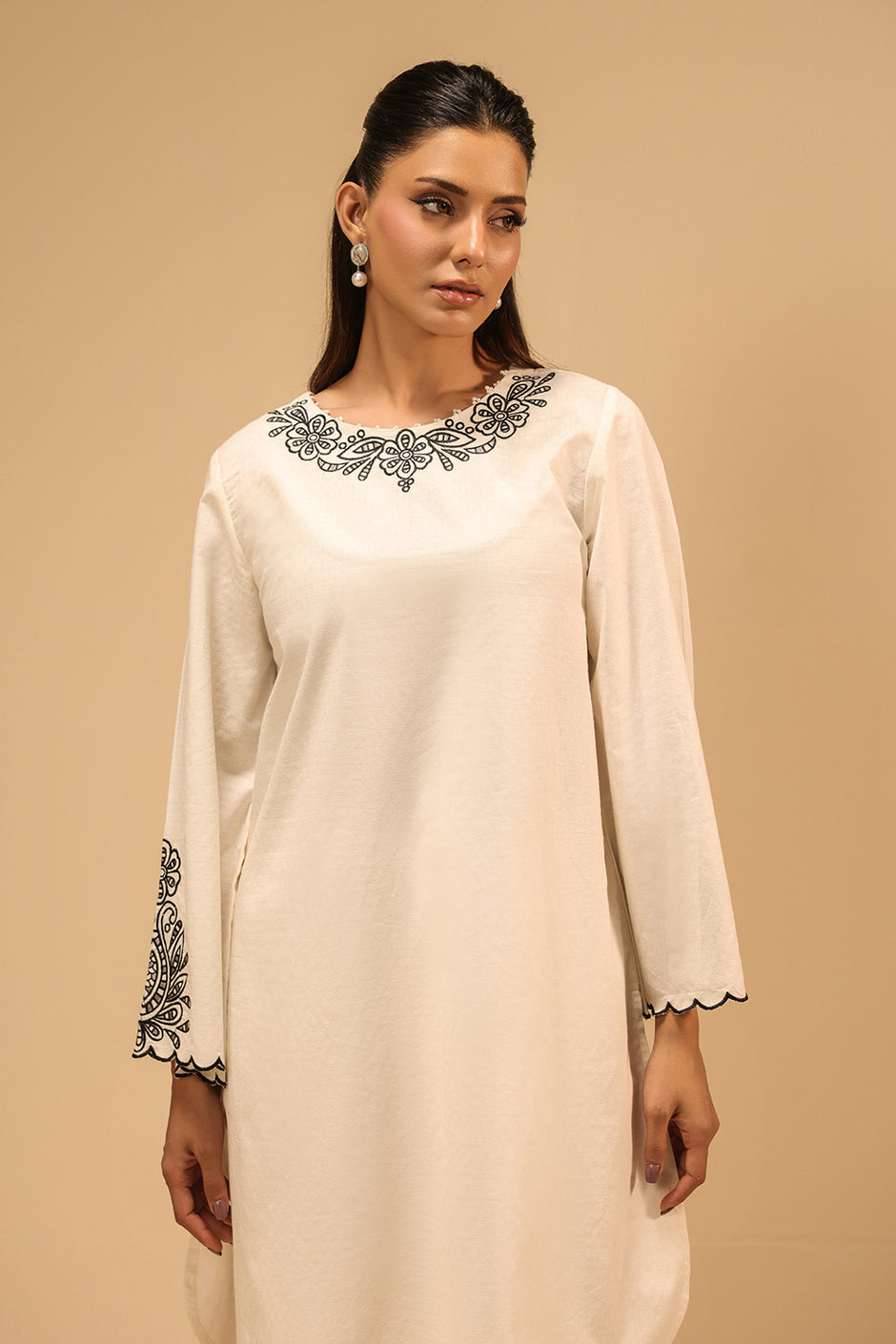 Dobby Embroidered Co-Ord Set