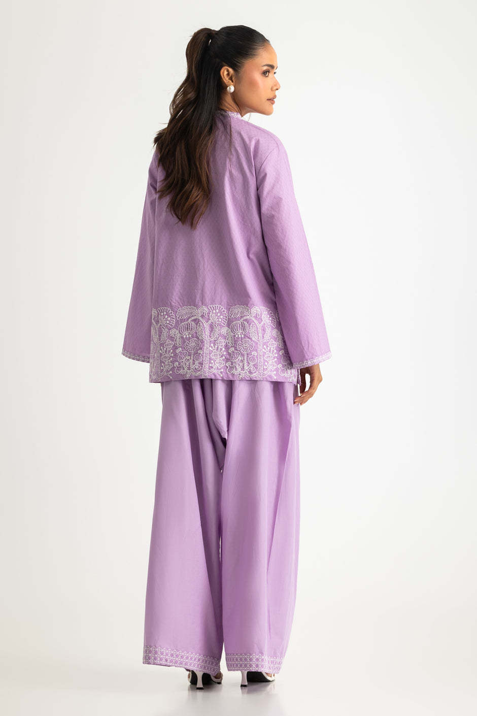 Dobby Embroidered Co-Ord Set