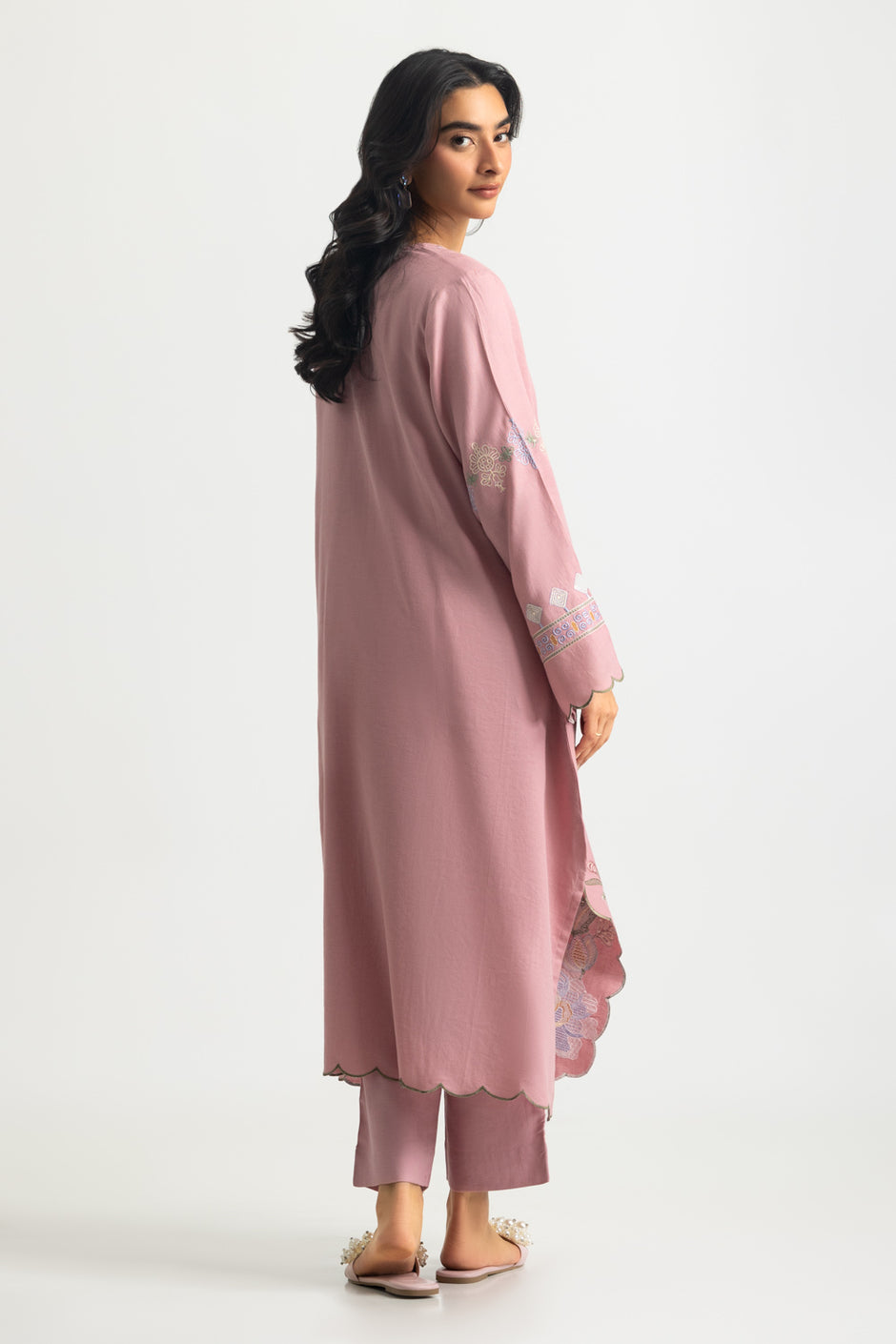 Dobby Embroidered Co-Ord Set