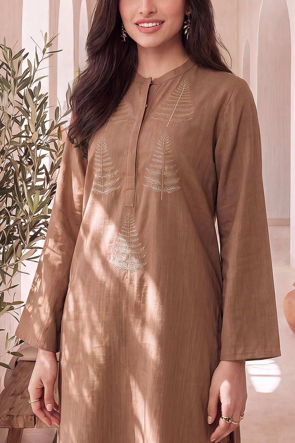Dobby Embroidered Co-Ord Set