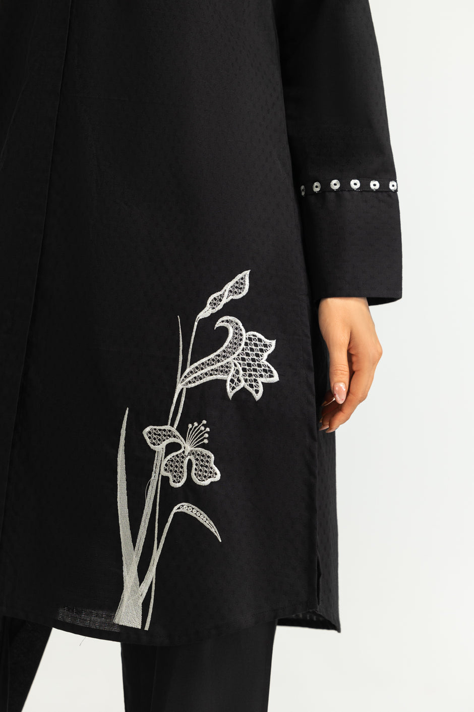 Dobby Embroidered Shirt And Trouser
