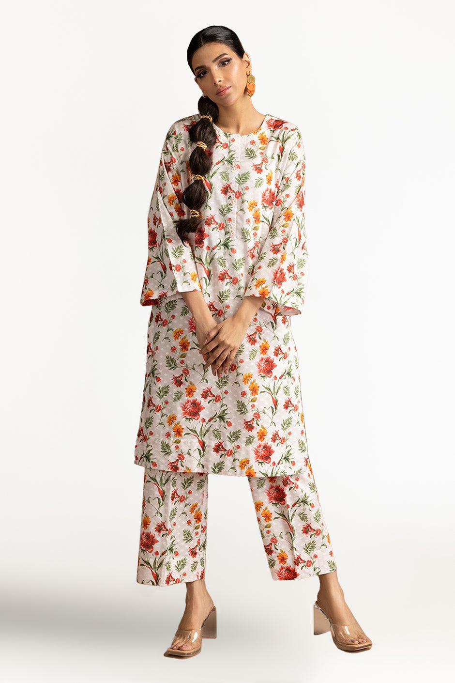 Dobby Printed Co-Ord Set KST-43245