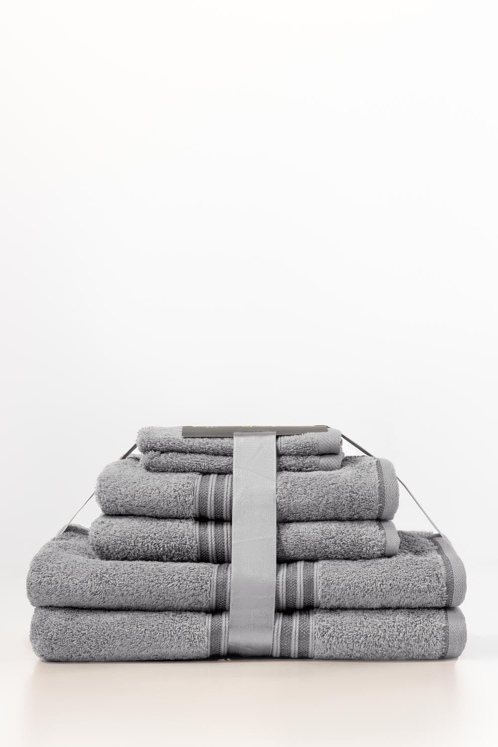 Dove Grey 6Pcs Combed  Towel Set