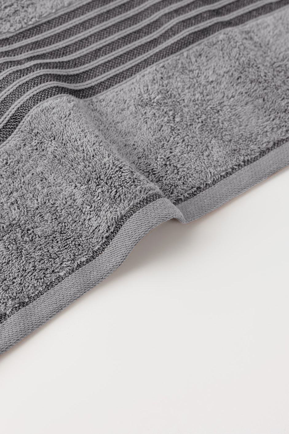 Dove Grey 6Pcs Combed  Towel Set