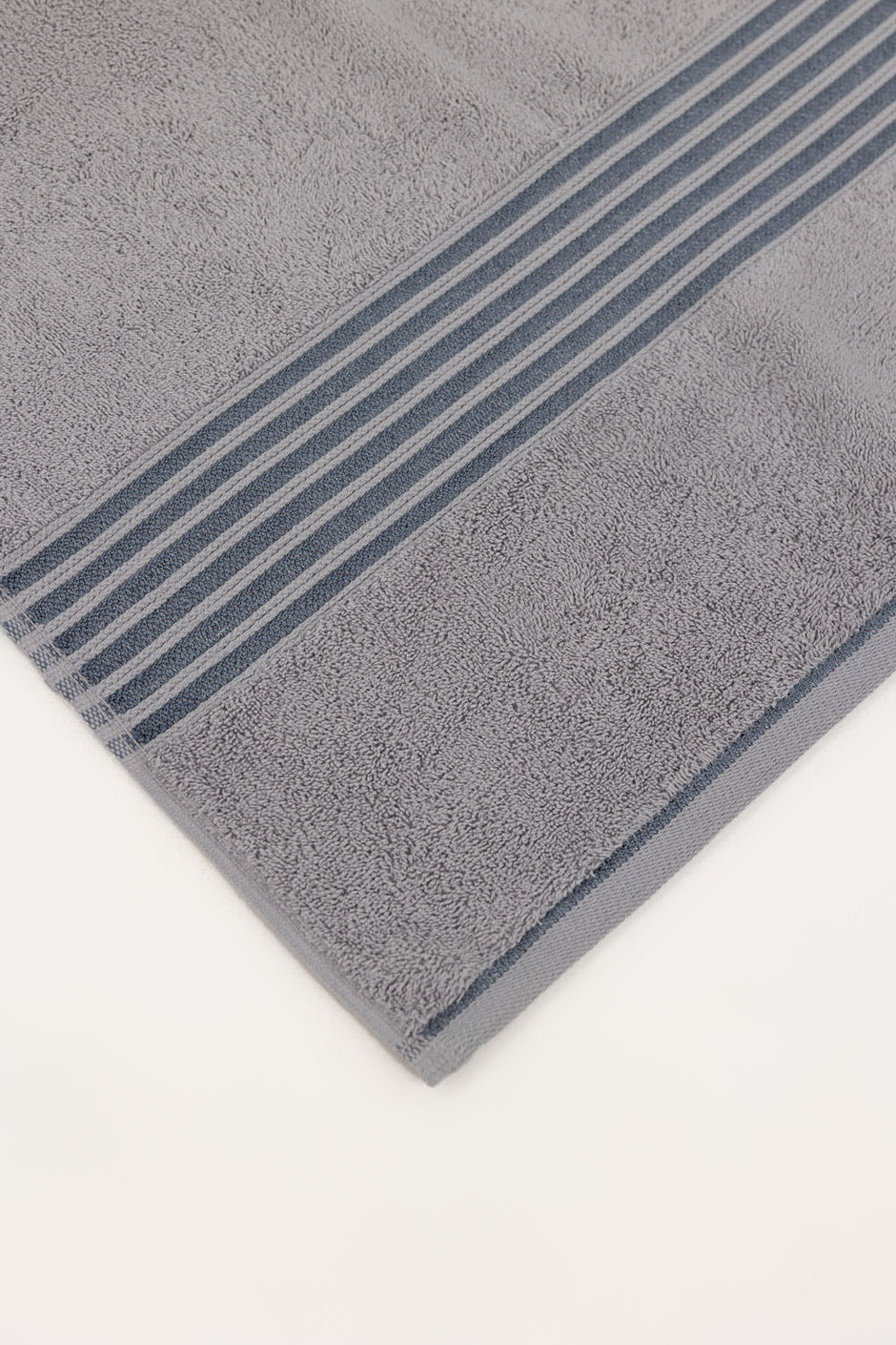 Dove Grey Combed Viscose Towel