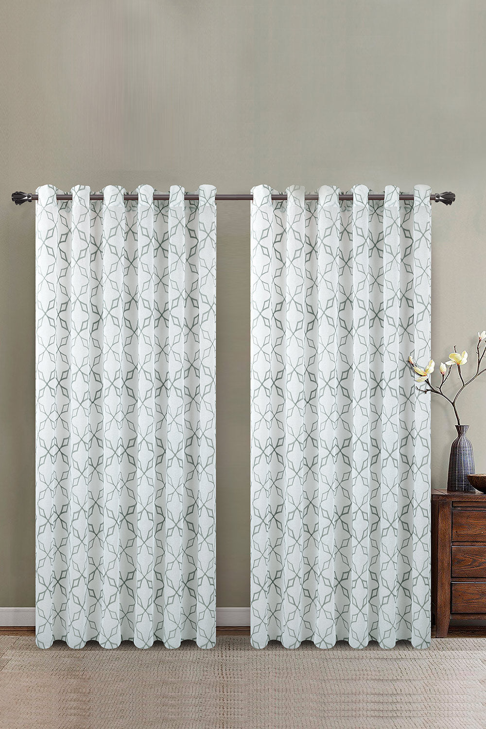 Drizzle Embroidered Curtain