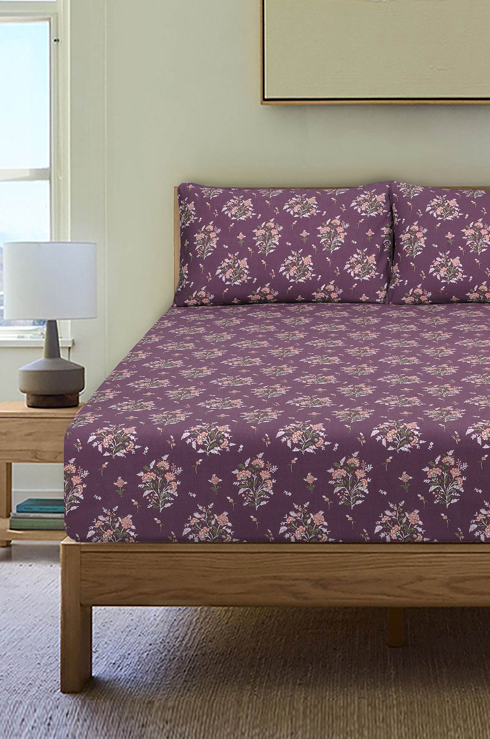 Dusty Mauve T-150 Fitted Sheet Set