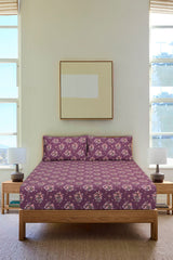 Dusty Mauve T-150 Fitted Sheet Set