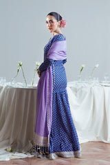 3 Piece Embroidered Gold Printed Lawn Suit with Silk Dupatta FE-52063