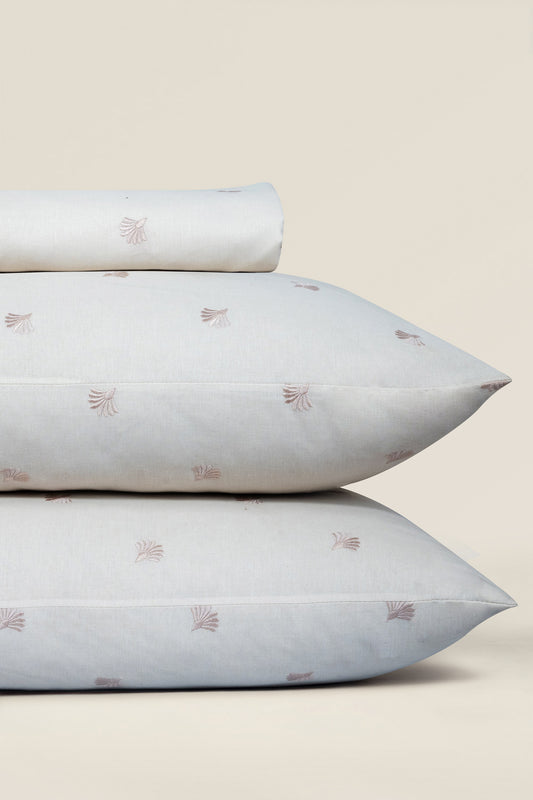 ES-010 Dyed Embroidered Sheet Set